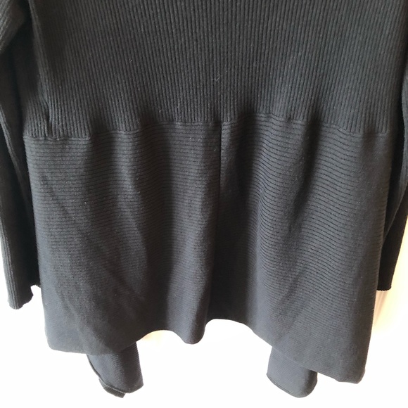 Frank Walder Black Open Long Sleeved Cardigan - Picture 5 of 9